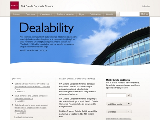 Catella Corporate Finance, SIA