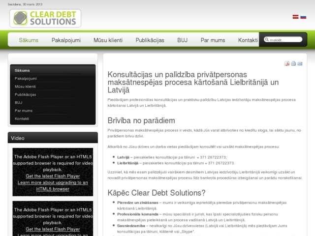 Clear Debt Solutions, SIA